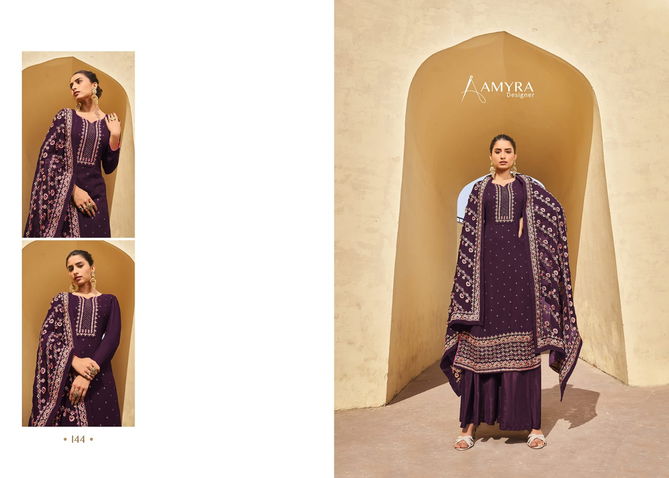 Aaina Vol 10 Amyra Function Wear Wholesale Georgette Dress Material